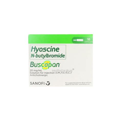 Buscopan Sterile Solution (Canada) .